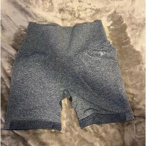 blue workout shorts